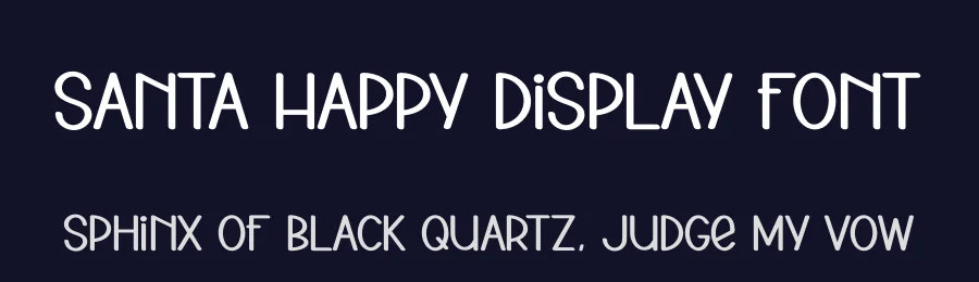 Santa Happy Display Font by andikastudio — Display Font — thumbnail 2