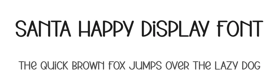 Santa Happy Display Font by andikastudio — Display Font