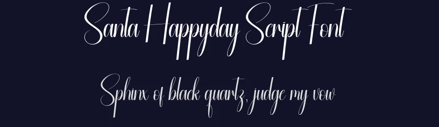 Santa Happyday Script Font by creativeletter — Script Handwritten Font — thumbnail 2