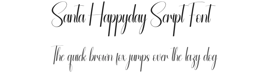 Santa Happyday Script Font by creativeletter — Script Handwritten Font