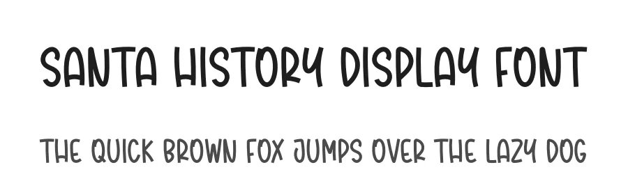 Santa History Display Font by creativeletter — Script Handwritten Font