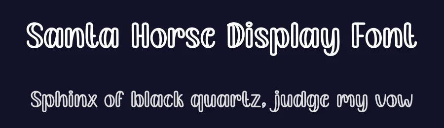 Santa Horse Display Font by andikastudio — Display Font — thumbnail 2