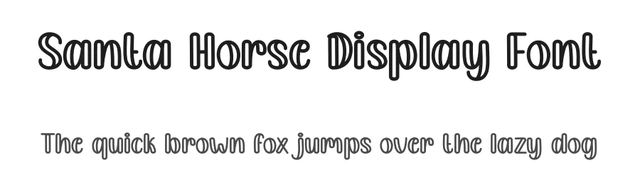 Santa Horse Display Font by andikastudio — Display Font