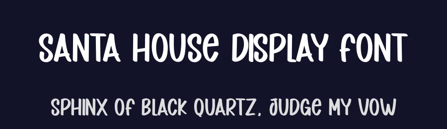 Santa House Display Font by andikastudio — Display Font — thumbnail 2