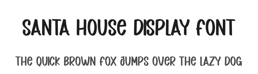 Santa House Display Font by andikastudio — Display Font