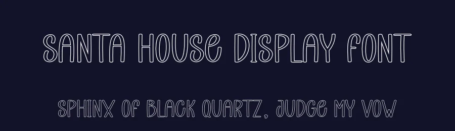 Santa House Display Font by andikastudio — Display Font — thumbnail 2