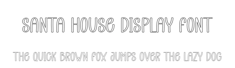 Santa House Display Font by andikastudio — Display Font