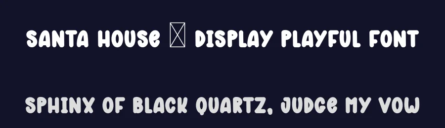 Santa House – Display Playful Font by freshtypeink — Display Font — thumbnail 2