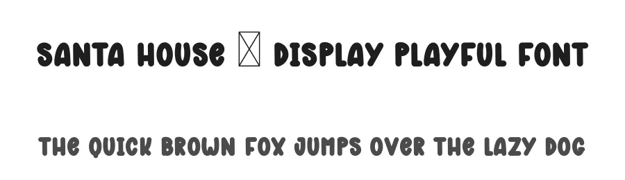 Santa House – Display Playful Font by freshtypeink — Display Font
