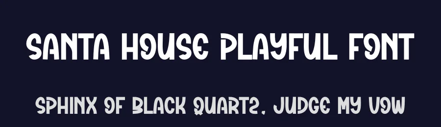 Santa House Playful Font by creativeletter — Display Font — thumbnail 2
