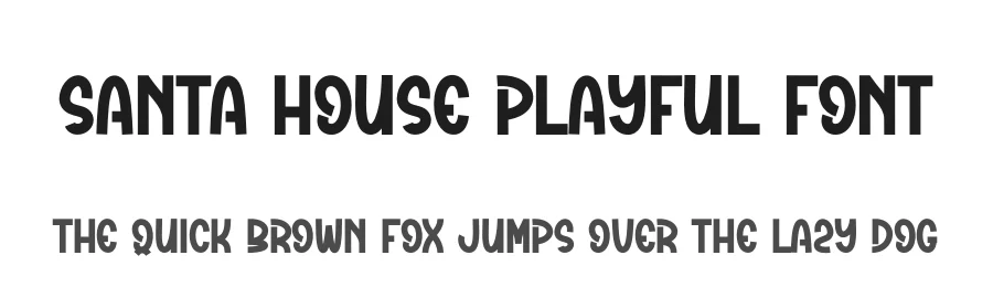 Santa House Playful Font by creativeletter — Display Font