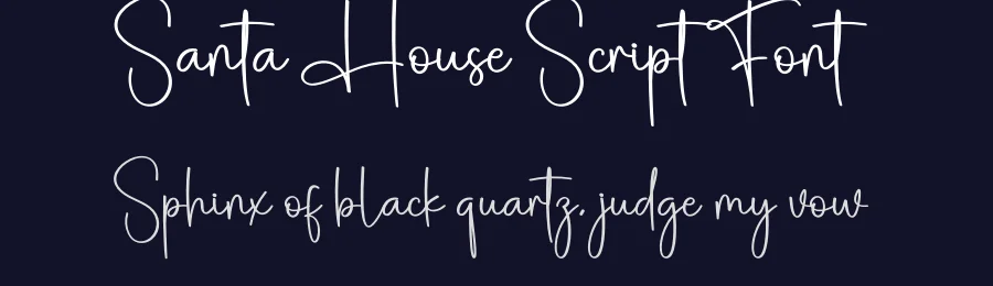 Santa House Script Font by creativeletter — Script Handwritten Font — thumbnail 2