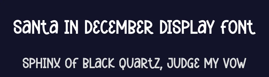 Santa In December Display Font by andikastudio — Display Font — thumbnail 2