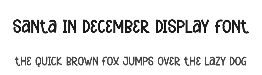 Santa In December Display Font by andikastudio — Display Font