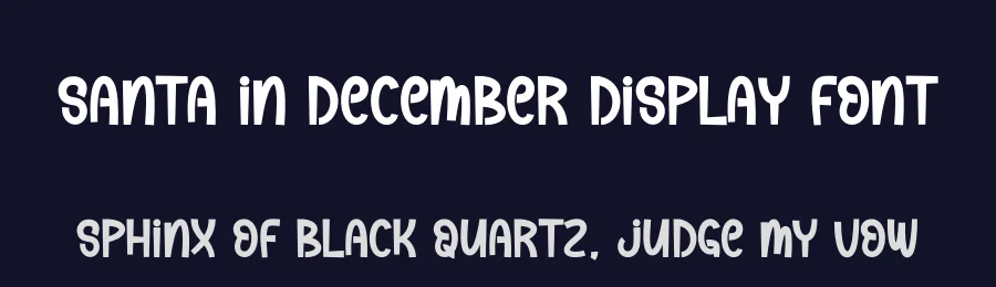 Santa In December Display Font by andikastudio — Display Font — thumbnail 2
