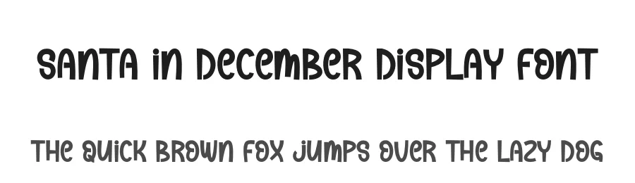 Santa In December Display Font by andikastudio — Display Font