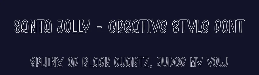 Santa Jolly – Creative Style Font by creativeletter — Display Font — thumbnail 2