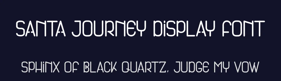 Santa Journey Display Font by andikastudio — Display Font — thumbnail 2