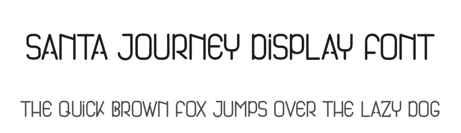 Santa Journey Display Font by andikastudio — Display Font