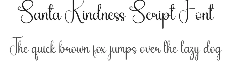 Santa Kindness Script Font by andikastudio — Script Handwritten Font