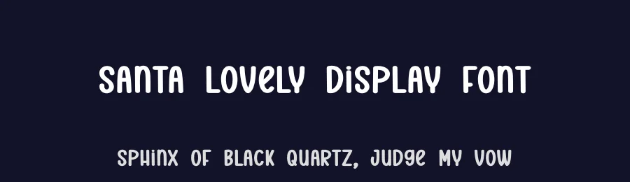 Santa Lovely Display Font by andikastudio — Display Font — thumbnail 2