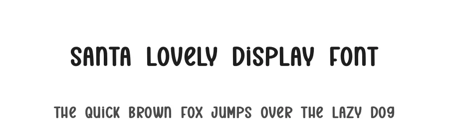 Santa Lovely Display Font by andikastudio — Display Font