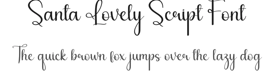 Santa Lovely Script Font by andikastudio — Script Handwritten Font