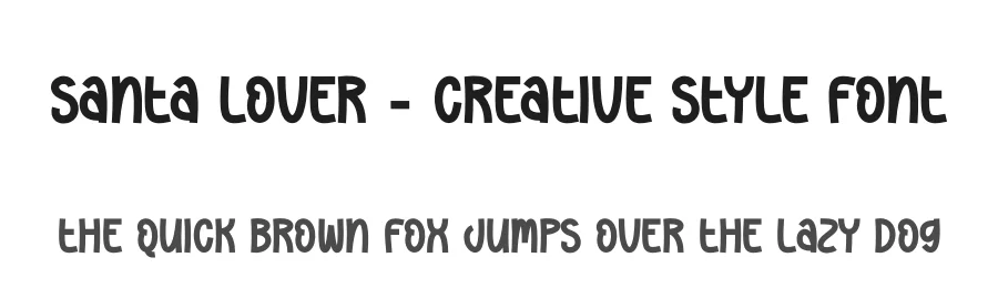 Santa Lover – Creative Style Font by creativeletter — Display Font