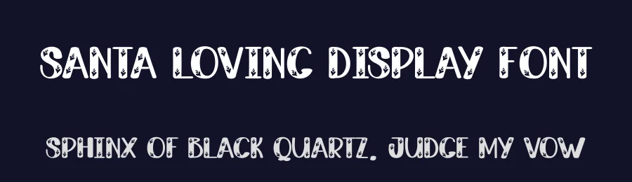Santa Loving Display Font by andikastudio — Display Font — thumbnail 2