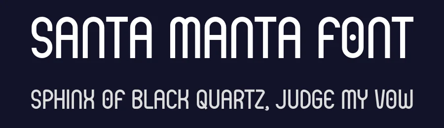 Santa Manta Font by Pian45 — Display Font — thumbnail 2