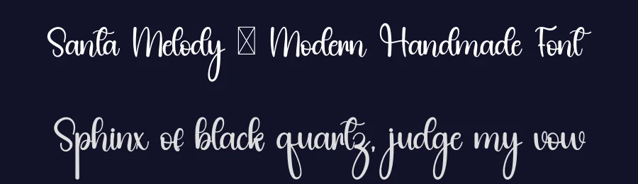 Santa Melody – Modern Handmade Font by inermediaSTUDIO — Script Handwritten Font — thumbnail 2