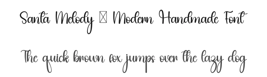 Santa Melody – Modern Handmade Font by inermediaSTUDIO — Script Handwritten Font