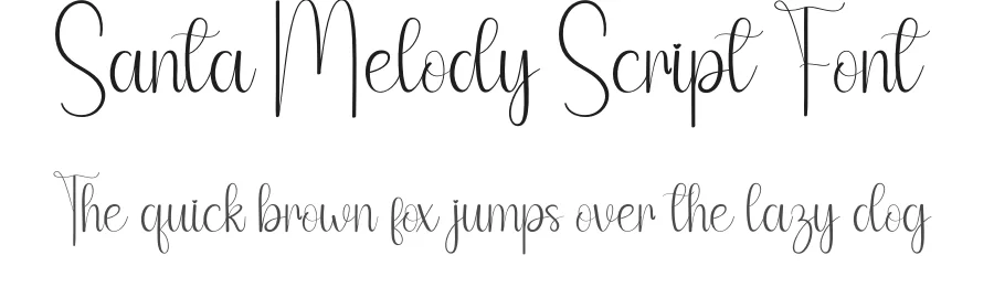 Santa Melody Script Font by andikastudio — Script Handwritten Font