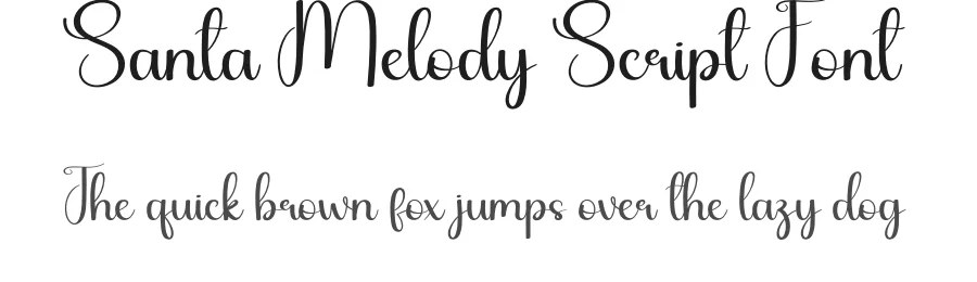 Santa Melody Script Font by andikastudio — Script Handwritten Font