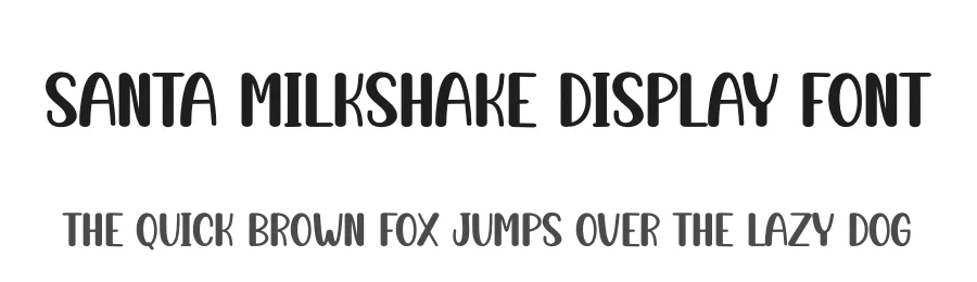Santa Milkshake Display Font by creativeletter — Display Font