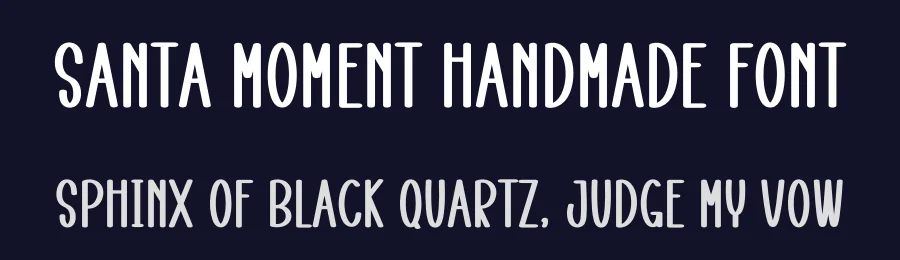 Santa Moment Handmade Font by freshtypeink — Display Font — thumbnail 2