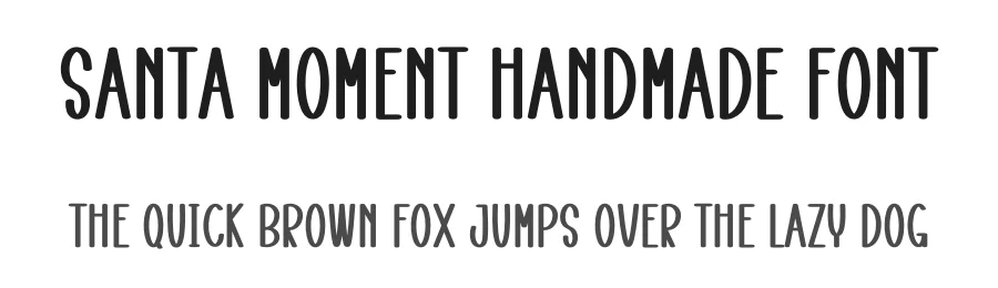 Santa Moment Handmade Font by freshtypeink — Display Font