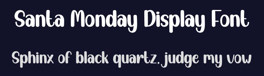 Santa Monday Display Font by creativeletter — Script Handwritten Font — thumbnail 2