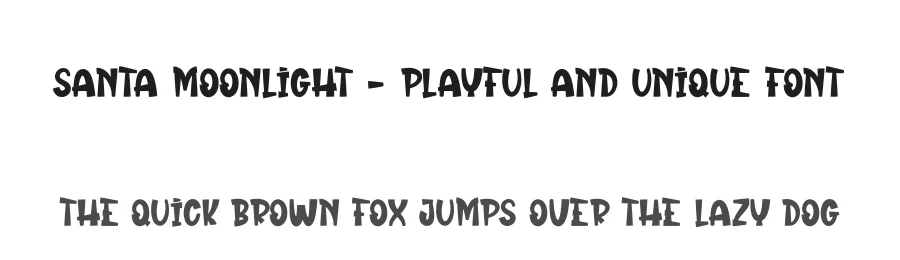 Santa Moonlight – Playful And Unique Font by creativeletter — Display Font