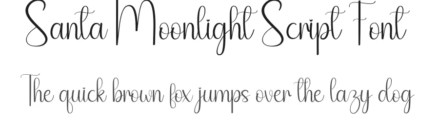 Santa Moonlight Script Font by andikastudio — Script Handwritten Font