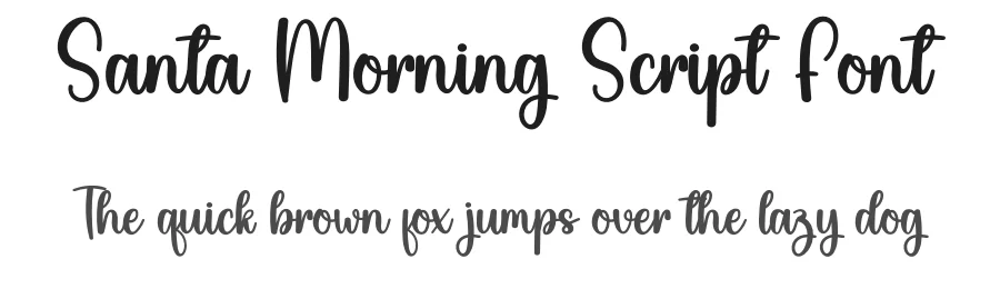 Santa Morning Script Font by andikastudio — Script Handwritten Font