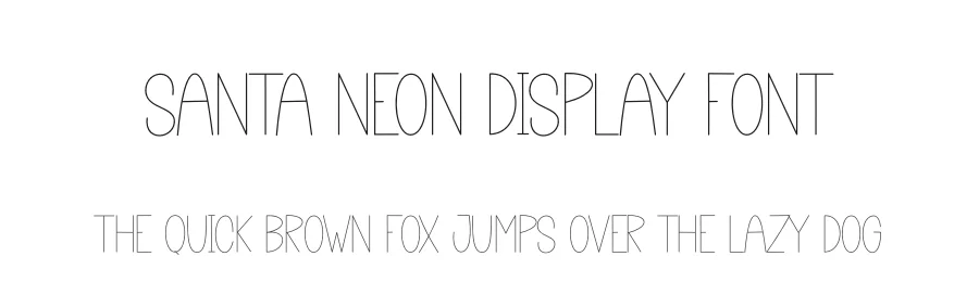 Santa Neon Display Font by creativeletter — Display Font