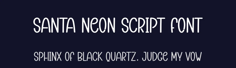 Santa Neon Script Font by creativeletter — Display Font — thumbnail 2