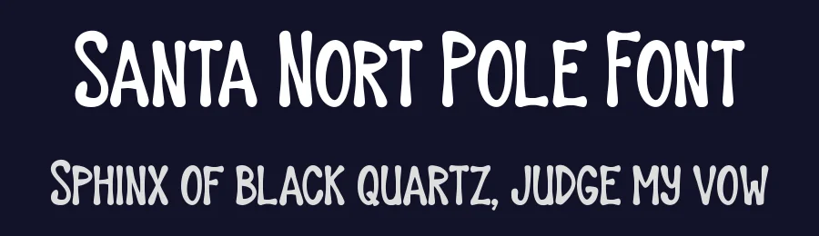 Santa Nort Pole Font by Maiko Hatta — Display Font — thumbnail 2