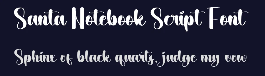 Santa Notebook Script Font by creativeletter — Script Handwritten Font — thumbnail 2