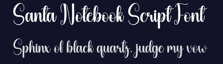 Santa Notebook Script Font by creativeletter — Script Handwritten Font — thumbnail 2