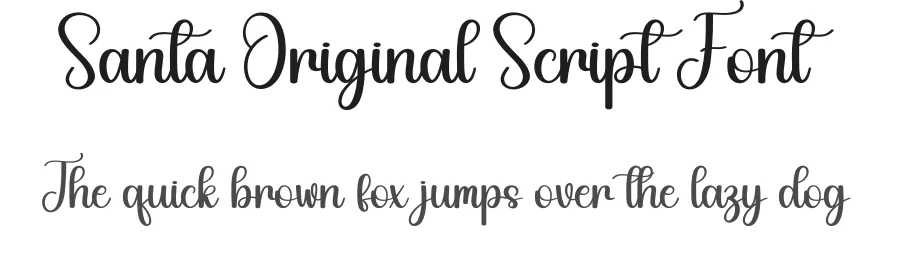 Santa Original Script Font by andikastudio — Script Handwritten Font