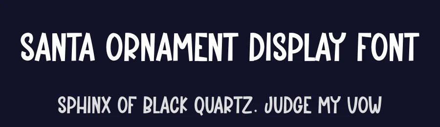 Santa Ornament Display Font by andikastudio — Display Font — thumbnail 2