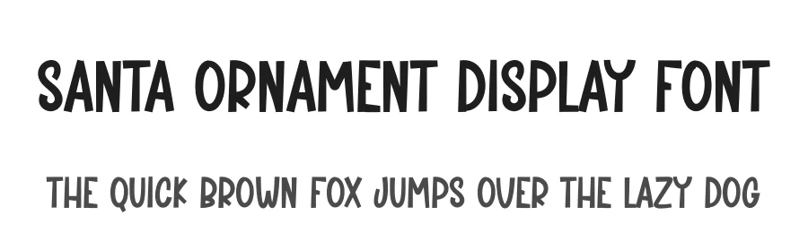 Santa Ornament Display Font by andikastudio — Display Font