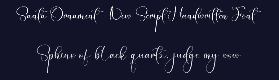 Santa Ornament – New Script Handwritten Font by creativeletter — Script Handwritten Font — thumbnail 2